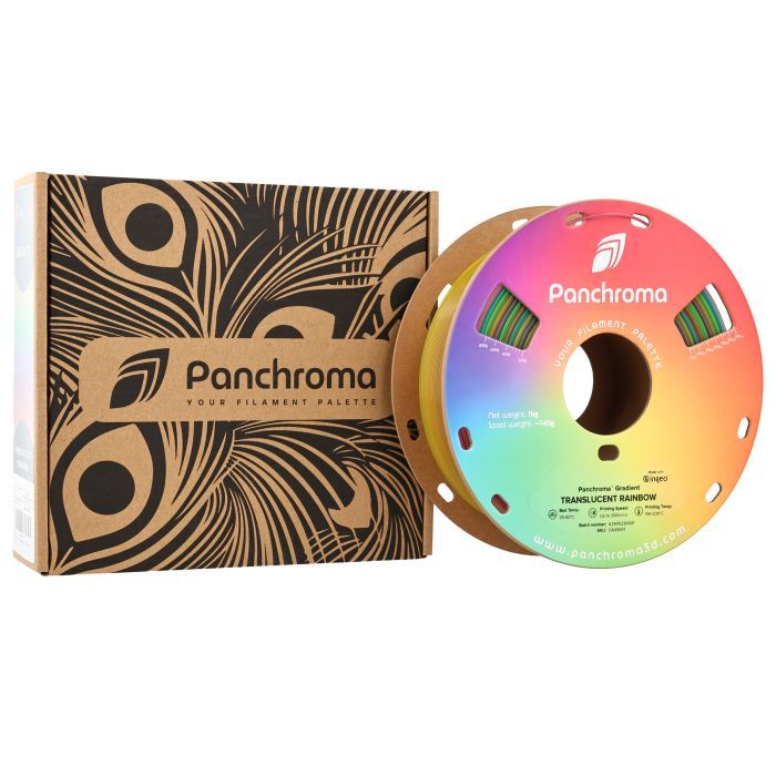 Пластик для 3D-принтера Polymaker PLA PANCHROMA GRADIENT 1,75mm 1kg RAINBOW TRANSLUCENT (CA09001) зображення 4