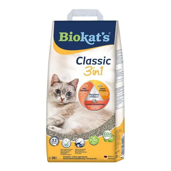 Наполнитель для туалета Biokat's Classic 3in1 бентонитовый 10 л (4002064614458) изображение 2