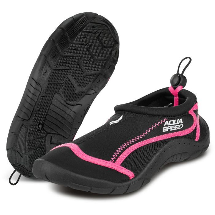 Аквашузи Aqua Speed Aqua Shoe Model 704-19 чорний, малиновий 39 (5908217695642)