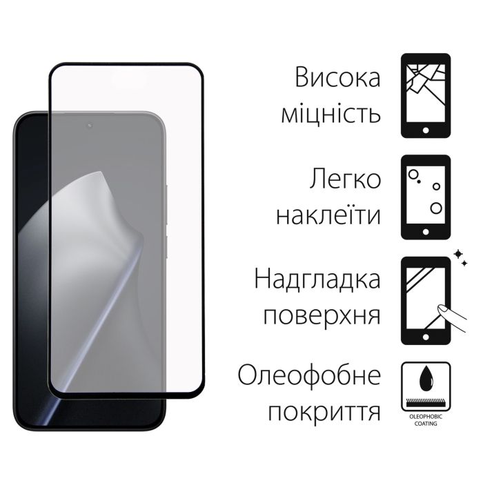 Скло захисне Dengos Xiaomi 15T / 15T Pro 5G Black 2 pcs (DG-TG2P-98) зображення 2