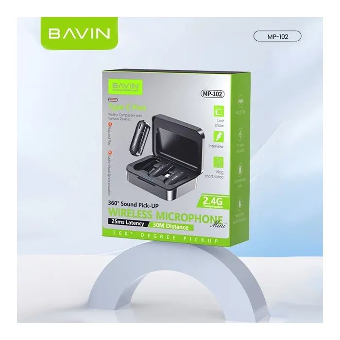 Микрофон BAVIN MP-102 Type-C Black (MP-102 BK) изображение 12