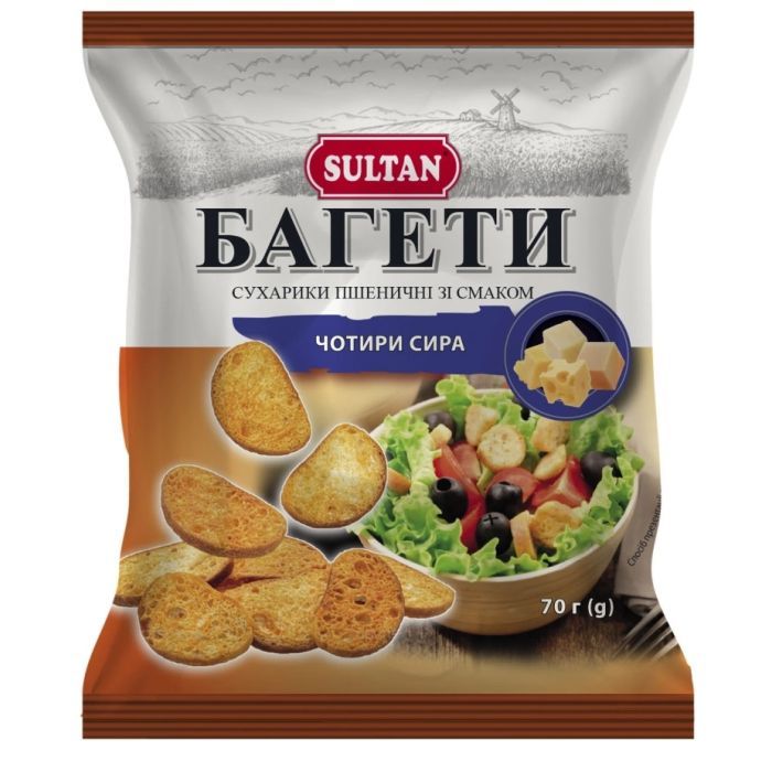 Сухарики Sultan пшеничные со вкусом сыра 70 г (slt.51202)