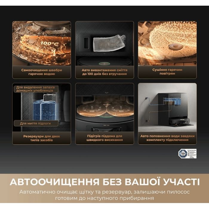 Пылесос Dreame Bot X60 Ultra Complete Black (RLX87DE-bl) изображение 12