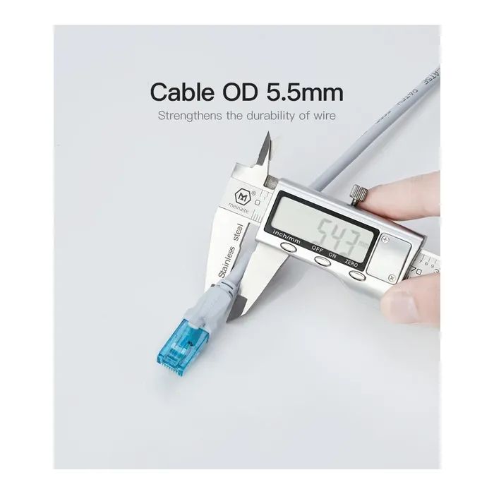 Патч-корд 0.75м UTP cat 5e RJ-45 blue Vention (VAP-A10-S075) изображение 9