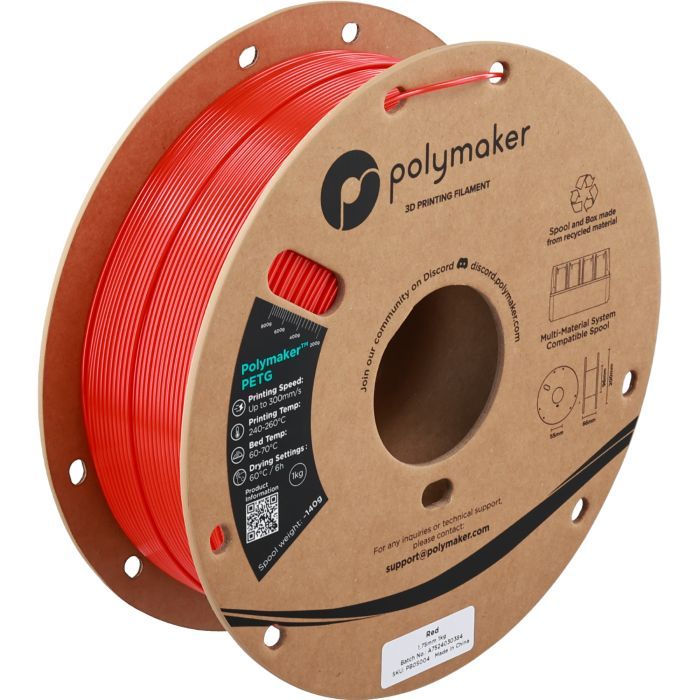 Пластик для 3D-принтера Polymaker PETG 1,75mm 1kg DARK GREY (PB05008)
