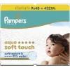 Детские влажные салфетки Pampers Aqua Soft Touch 9x48 шт (432 шт) (8006530140010) изображение 2
