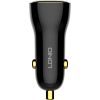 Зарядное устройство LDNIO 2xUSB-C PD30W 60W car adapter black (C104) изображение 3