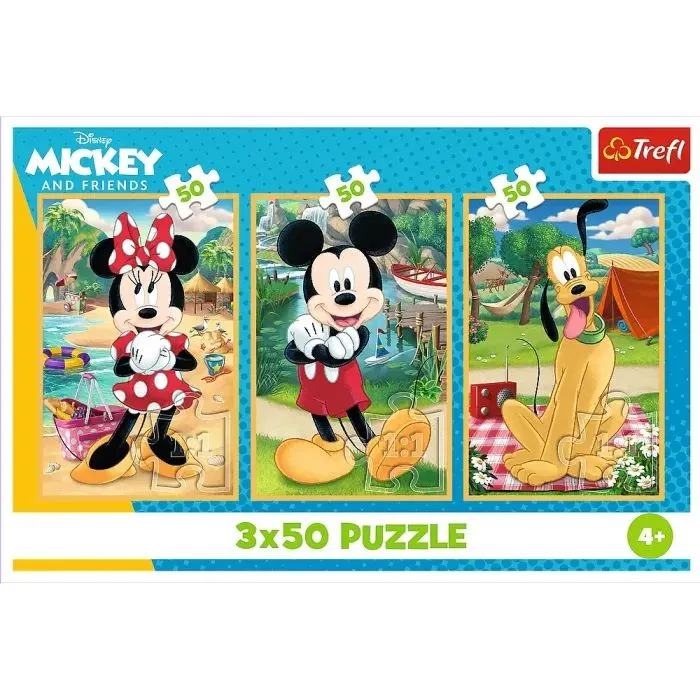 Пазл Trefl Mickey&friends Миша на святі 3 х 50 елементів (5900511348811) зображення 5