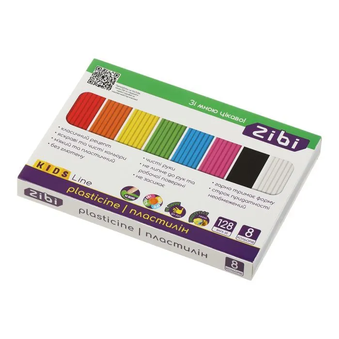 Пластилин ZiBi KIDS Line 8 кольорів, 128 г (ZB.6272) изображение 2