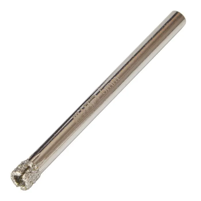Свердло Alloid Base, корончате, алмазне, по склу та кераміці, 5мм, 2шт. (GS-50005) зображення 2