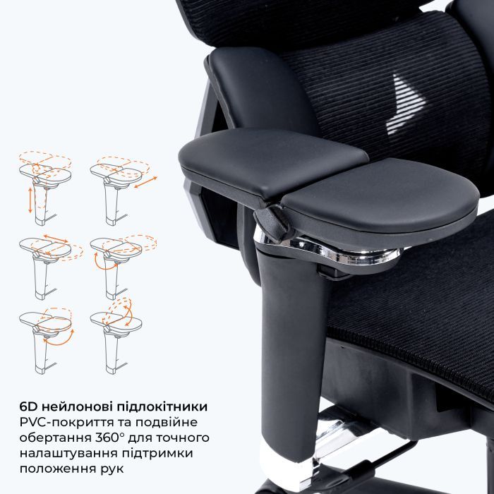 Крісло ігрове GamePro EDGE GC820MG Grey (GC820MG) зображення 11