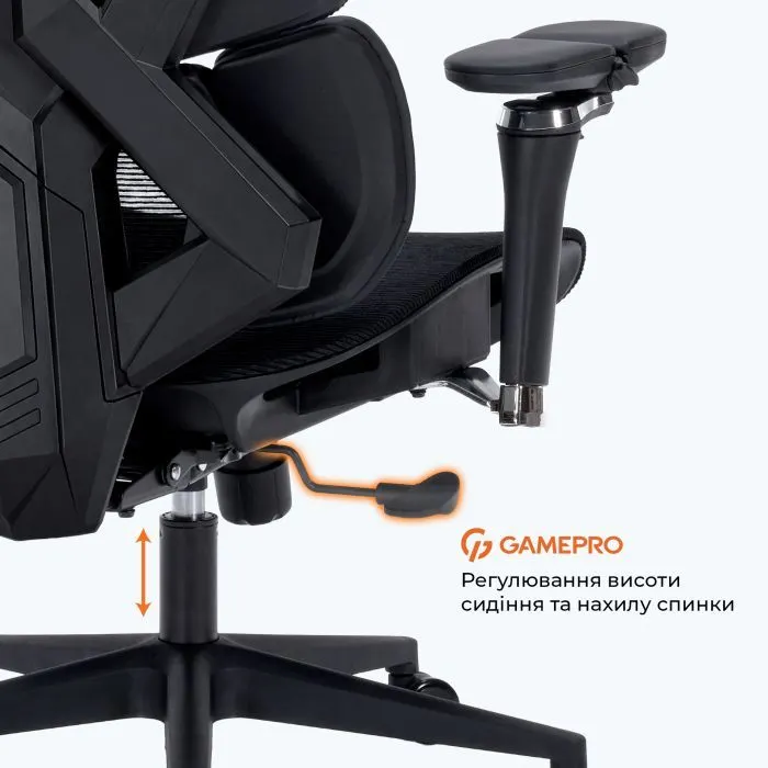 Крісло ігрове GamePro EDGE GC820MB Black (GC820MB) зображення 16