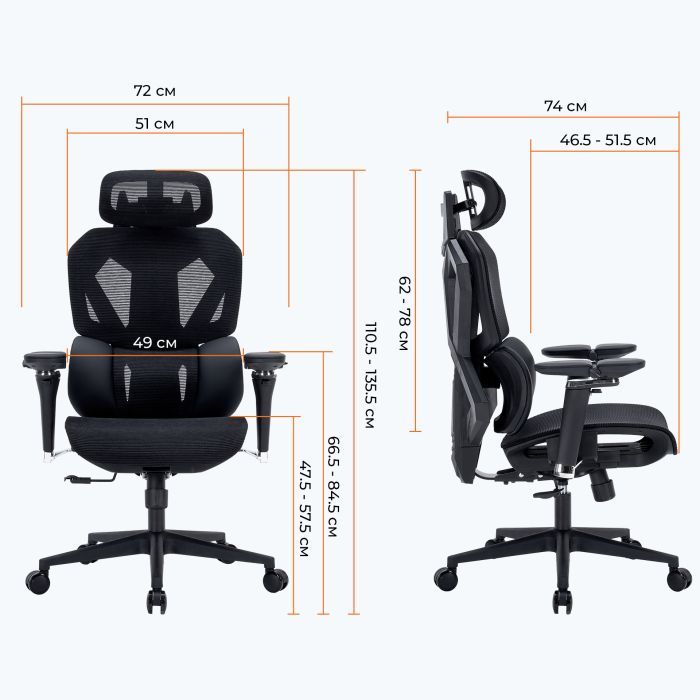 Крісло ігрове GamePro EDGE GC820MG Grey (GC820MG) зображення 17