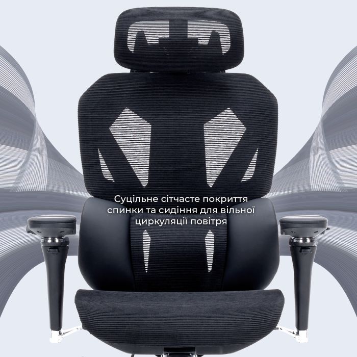 Крісло ігрове GamePro EDGE GC820MG Grey (GC820MG) зображення 9