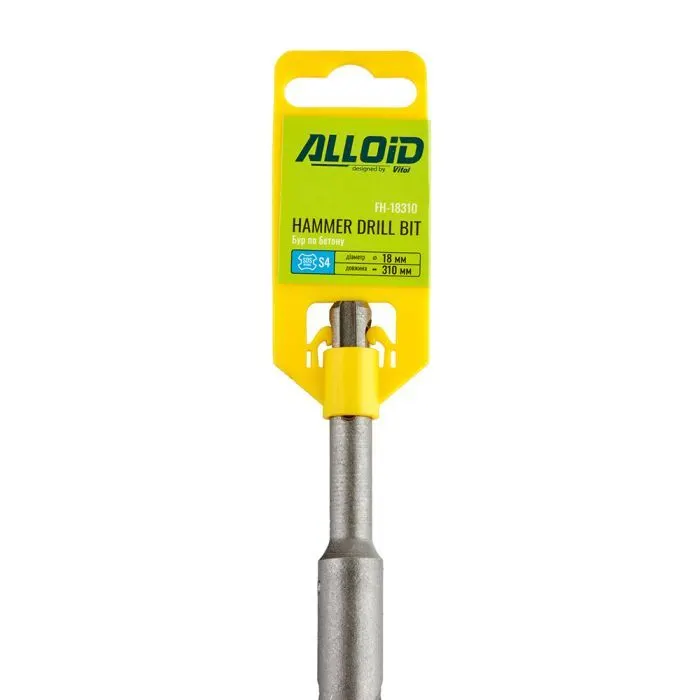 Бур Alloid по бетону, SDS-plus, S4, 18310мм (FH-18310) изображение 3