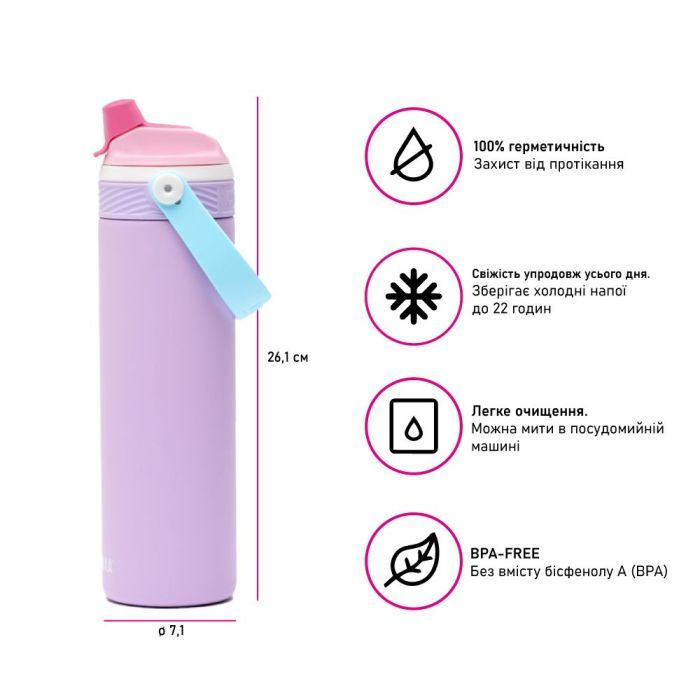 Термокружка Kambukka Dupla 2 в 1 Insulated 1000 мл чорний (11-10007) изображение 3