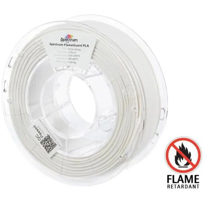Пластик для 3D-принтера Spectrum PLA FlameGuard 1.75mm 0.25kg White, Polar (81448)
