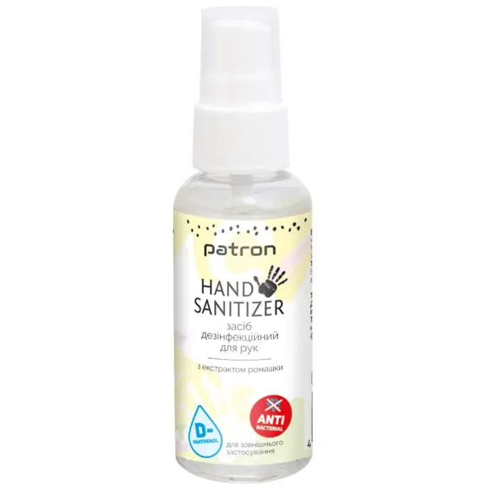Антисептик для рук Patron Camomile 50 мл (F3-033)