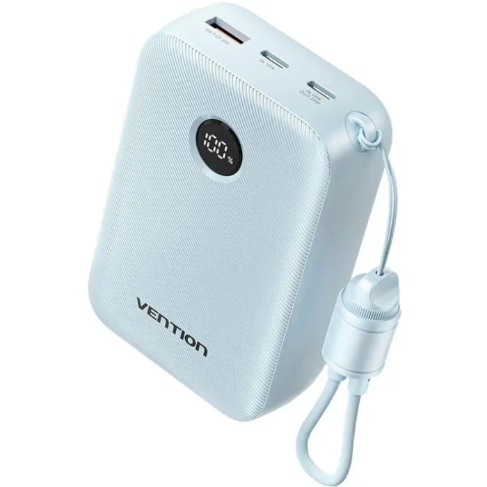 Батарея универсальная Vention 20000mAh, 22.5W, PD, QC, Blue (FKBL0-C)