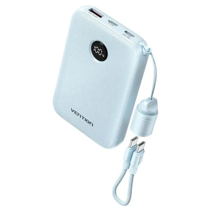 Батарея универсальная Vention 20000mAh, 22.5W, PD, QC, Blue (FKBL0-C) изображение 2