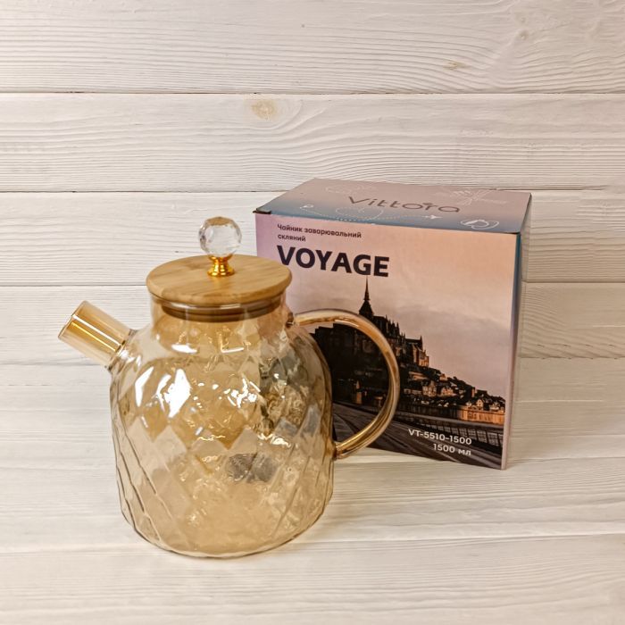 Заварник Vittora Voyage скляний 1800 мл (VT-5510-1800) зображення 2
