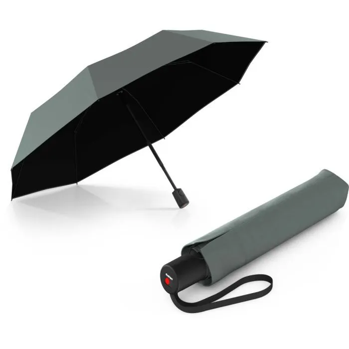 Зонт Knirps A.200 Medium Duomatic Sage Black HeatShield автомат, складана (Kn95-7201-23002)