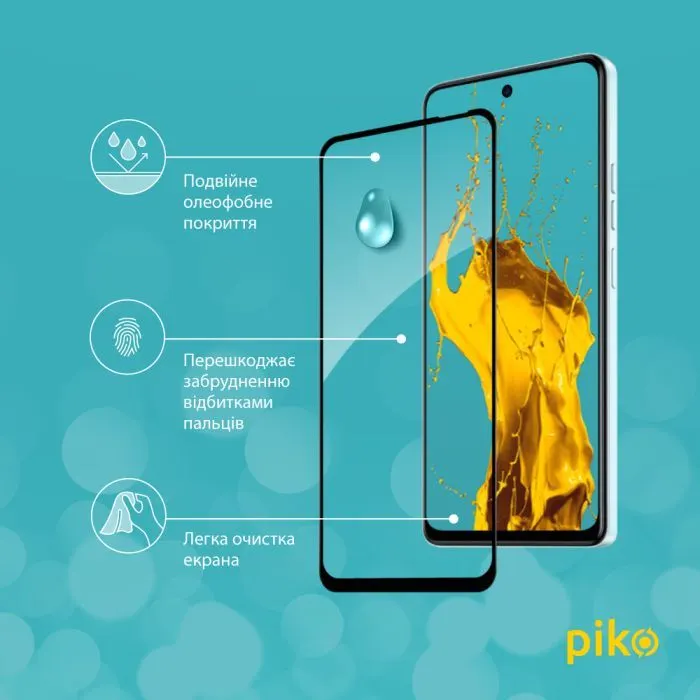 Скло захисне Piko Full Glue ESD Tecno POP 10 Black (1283126627989) зображення 5