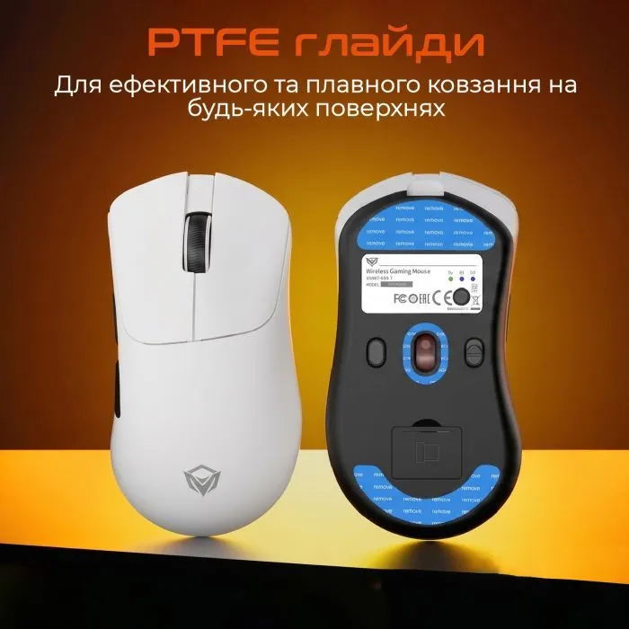 Мишка Meetion MT-GW13-A Wireless/Bluetooth/USB Black (MT-GW13-A) зображення 6