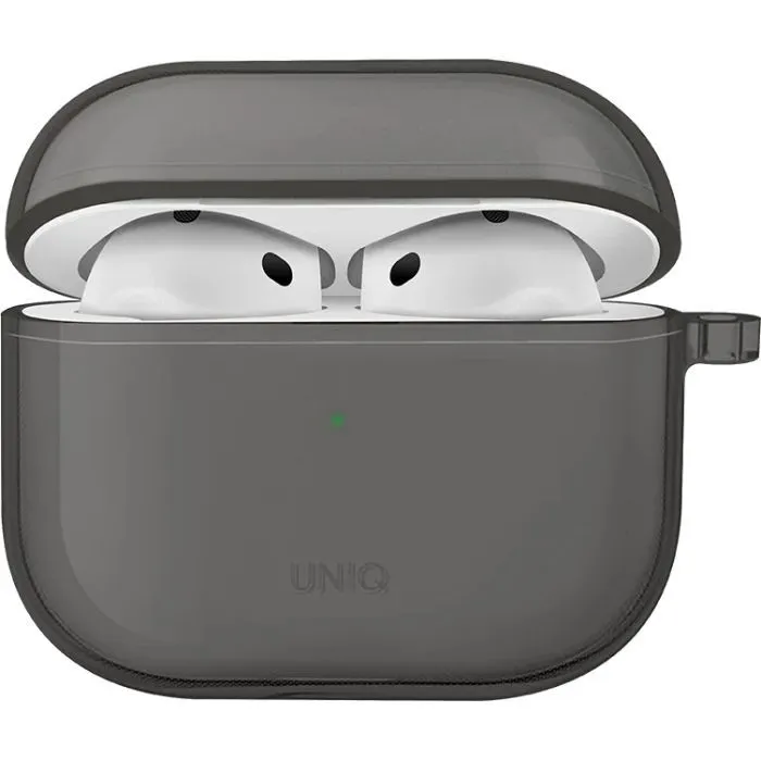 Чохол для навушників Uniq Чохол UNIQ Glase AirPods 4 glossy smoke (8886463691663) (8886463691663)