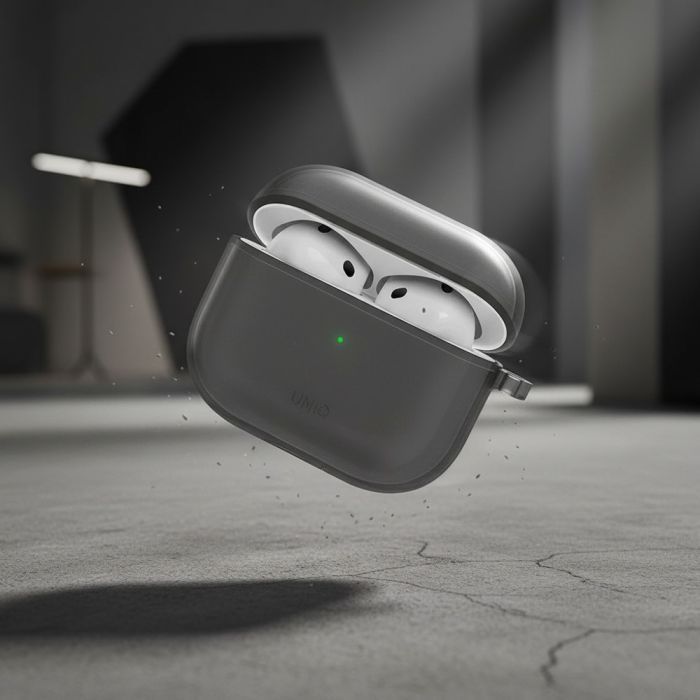 Чохол для навушників Uniq Чохол UNIQ Glase AirPods 4 glossy clear (8886463691311) (8886463691311) зображення 3