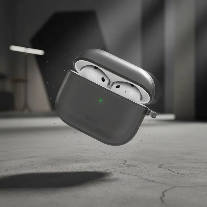 Чохол для навушників Uniq Чохол UNIQ Glase AirPods 4 glossy smoke (8886463691663) (8886463691663) зображення 3