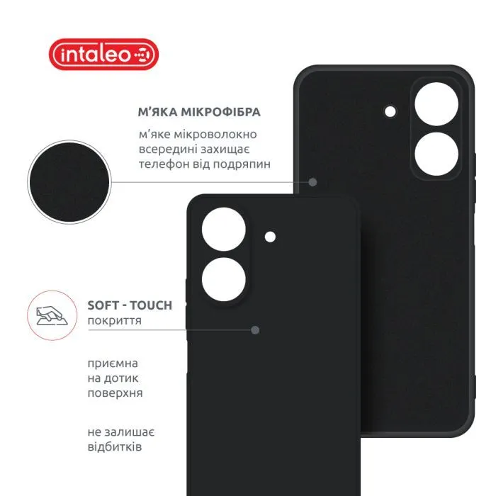 Чохол до мобільного телефона Intaleo SoftShell Xiaomi Redmi 13C 4G Black (1283126590504) зображення 5