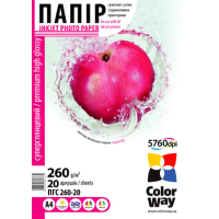 Фотобумага ColorWay A4 (ПГС260-20) (PSG260020A4)