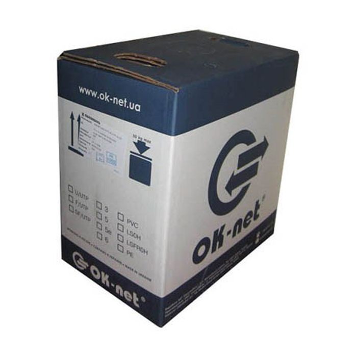 Кабель сетевой OK-Net UTP cat.5 305м (U/UTP-cat.5Е-SL) (КПВ-ВП (100) 4*2*0,48) изображение 2