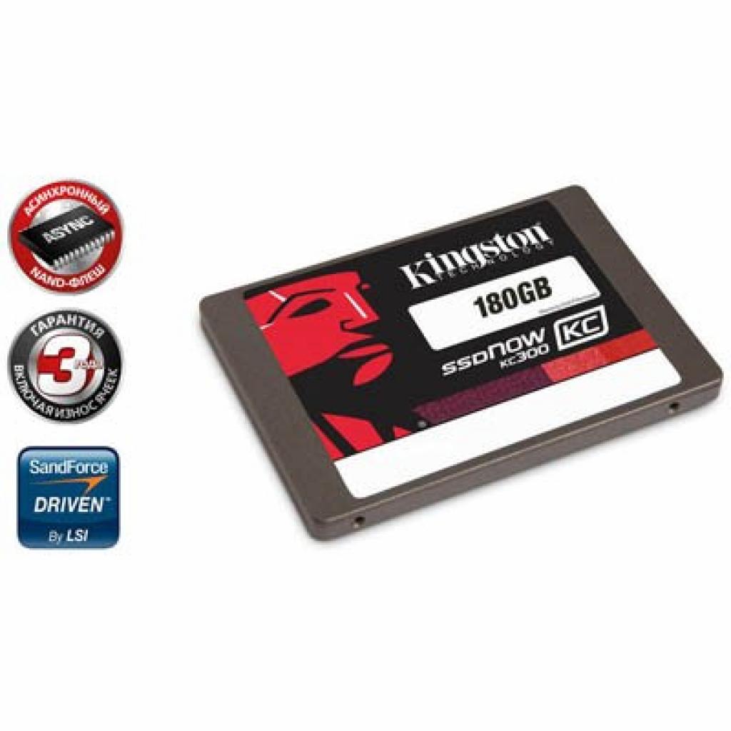 Накопичувач SSD 2.5" 180GB Kingston (SKC300S3B7A/180G) зображення 2