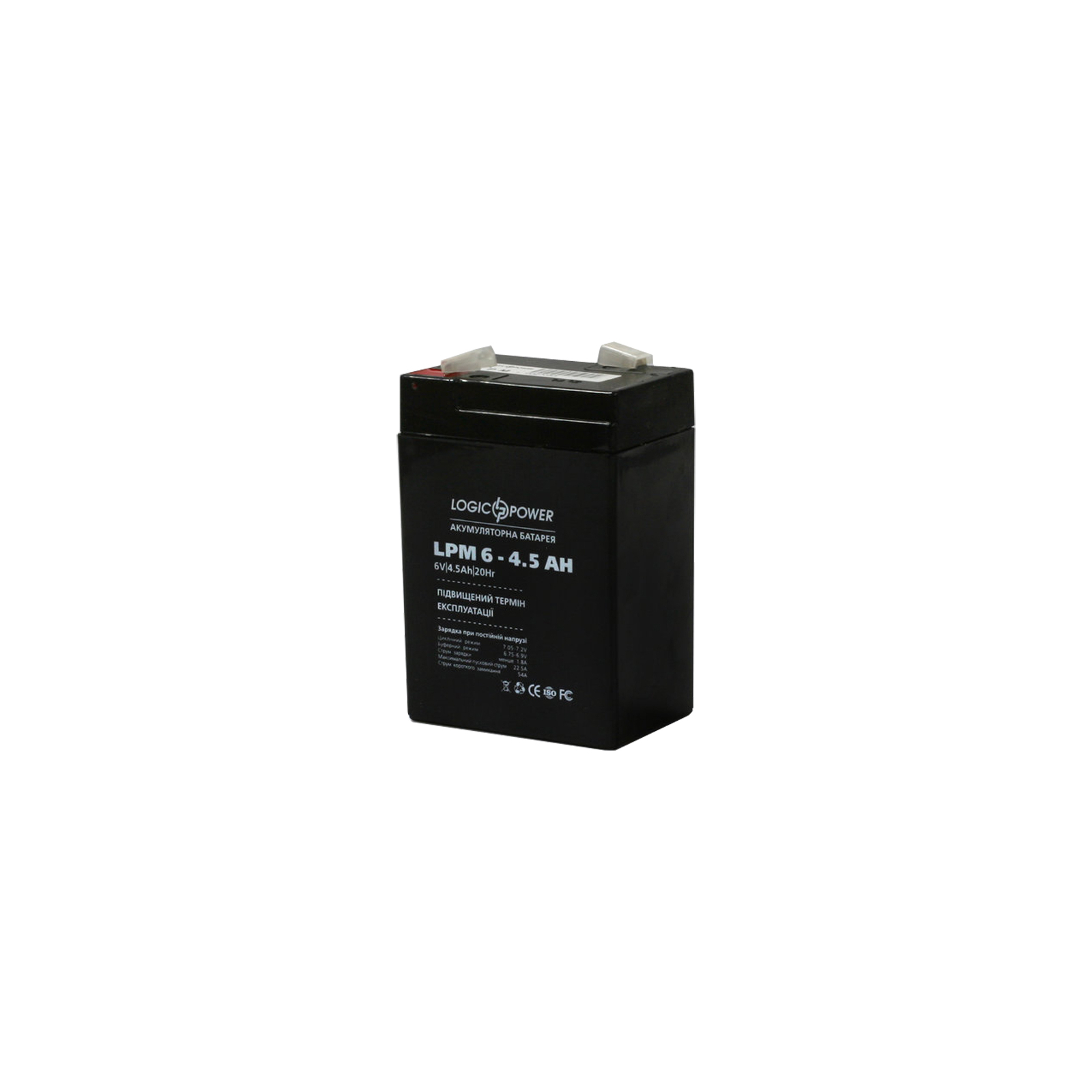 Батарея до ДБЖ LogicPower LPM 6В 4.5 Ач (3860) зображення 2
