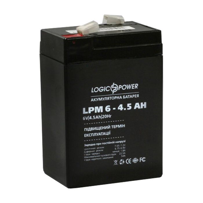 Батарея к ИБП LogicPower LPM 6В 4.5 Ач (3860) изображение 3