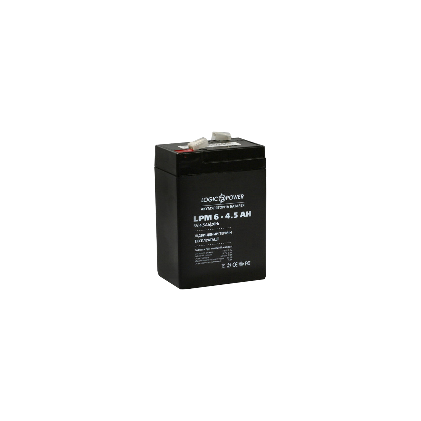 Батарея до ДБЖ LogicPower LPM 6В 4.5 Ач (3860) зображення 3