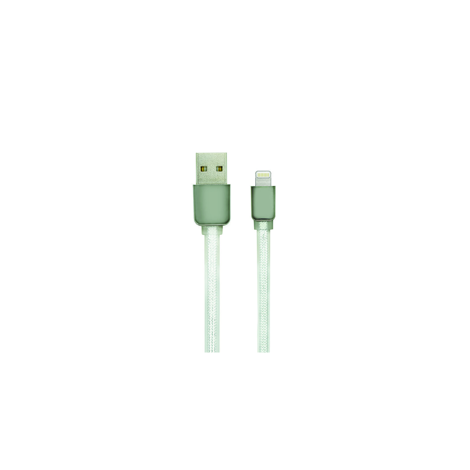 Дата кабель USB 2.0 AM to Lightning 1.0m Nylon Seria Silver Gelius (40400)