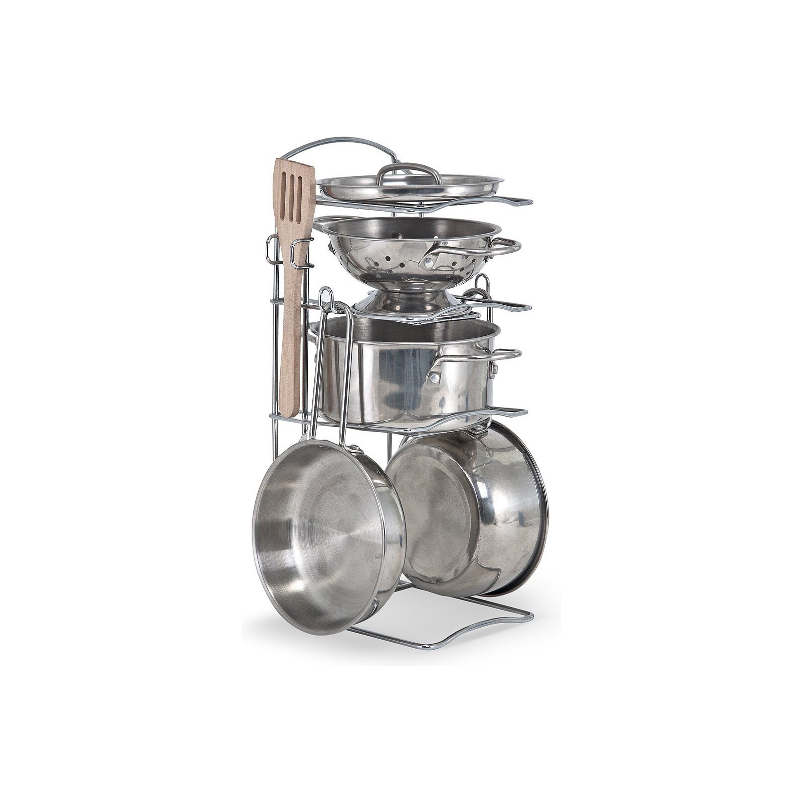 Игровой набор Melissa&Doug Pots & Pans Set посуда из нержавеющей стали (MD14265)