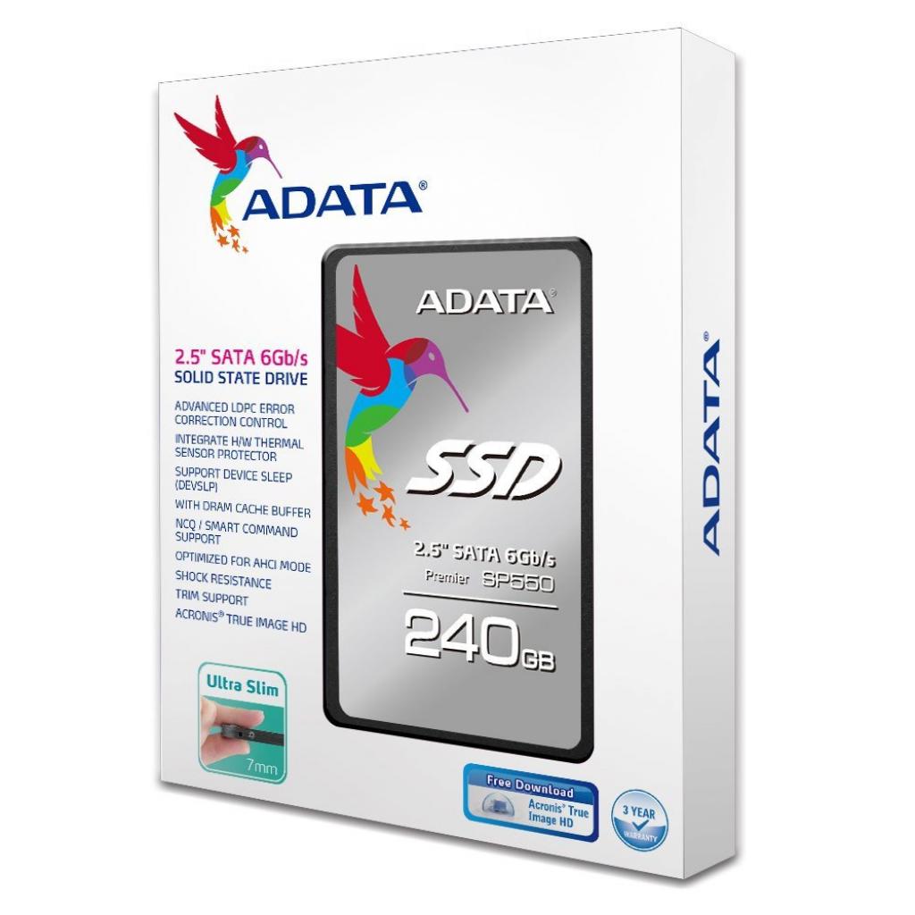 Накопитель SSD 2.5" 240GB ADATA (ASP550SS3-240GM-C) изображение 4