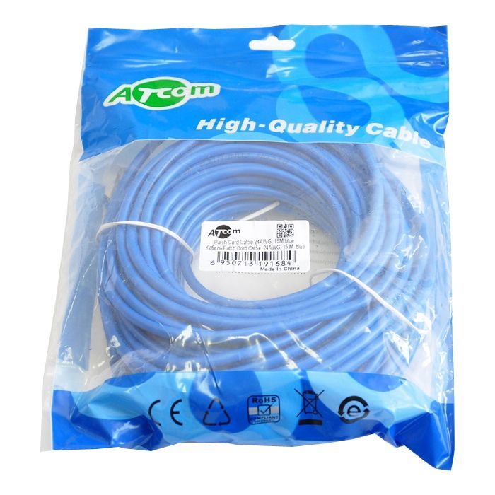 Патч-корд Atcom 15м RJ-45 CCA (9168)