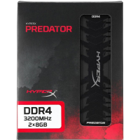 Модуль памяти для компьютера DDR4 16GB (2x8GB) 3200 MHz HyperX Predator Black Kingston Fury (ex.HyperX) (HX432C16PB3K2/16) изображение 5