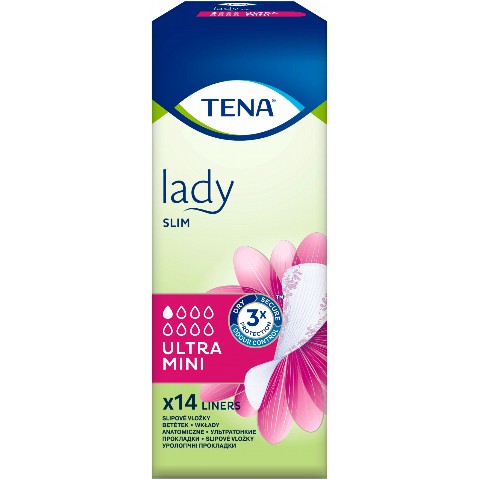 Урологические прокладки Tena Lady Slim Ultra Mini 14 шт. (7322540013658/7322541115832) изображение 2