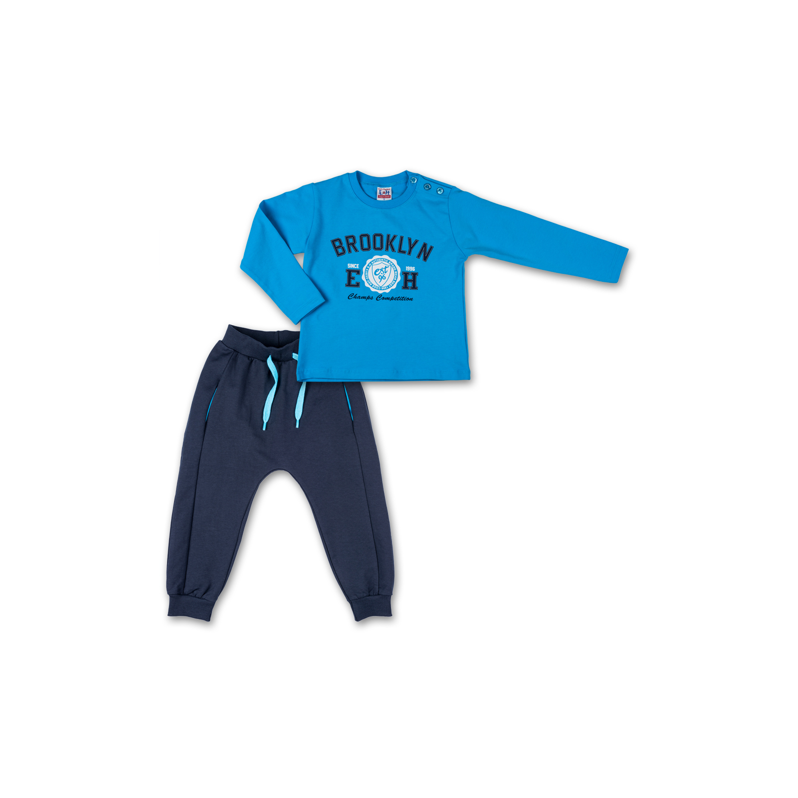 Набор детской одежды Breeze кофта и брюки голубой " Brooklyn" (7882-92B-blue)