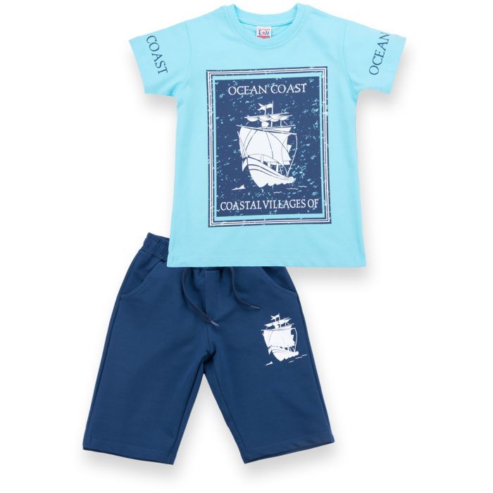 Набор детской одежды E&H с парусником (8299-116B-blue)