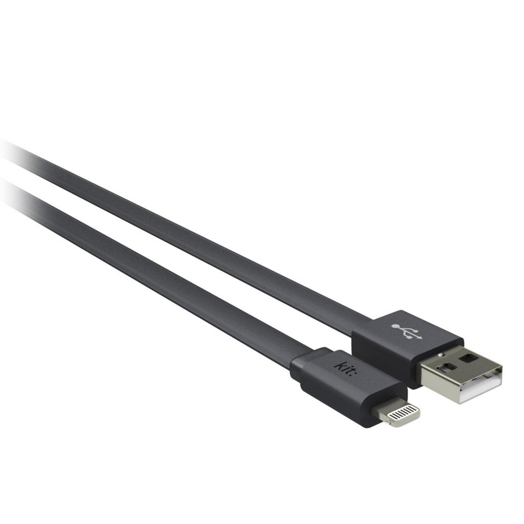 Дата кабель USB 2.0 AM to Lightning 1.0m Kit (8600USBFRESHGY) изображение 2