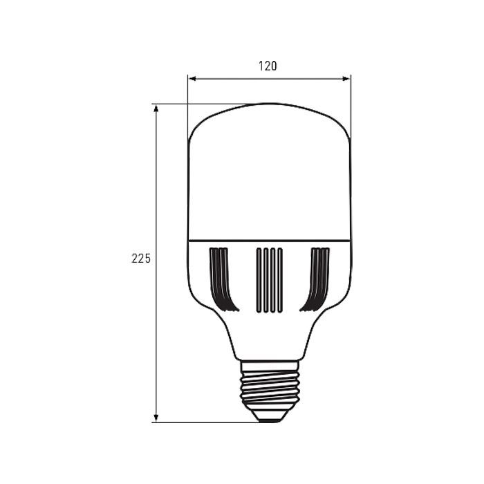 Лампочка Eurolamp E40 (LED-HP-40406) зображення 3