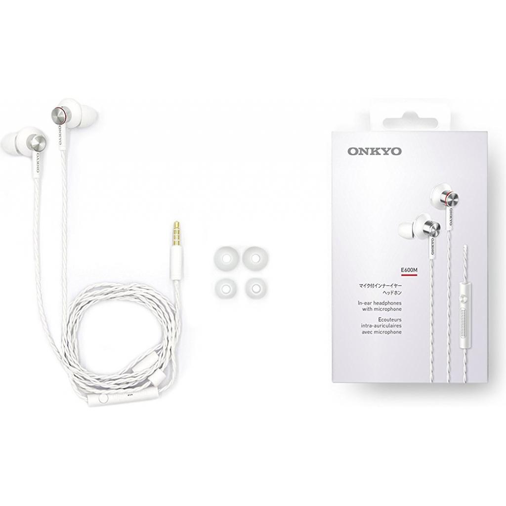 Навушники Onkyo E600MW Mic White (E600MW/00) зображення 3