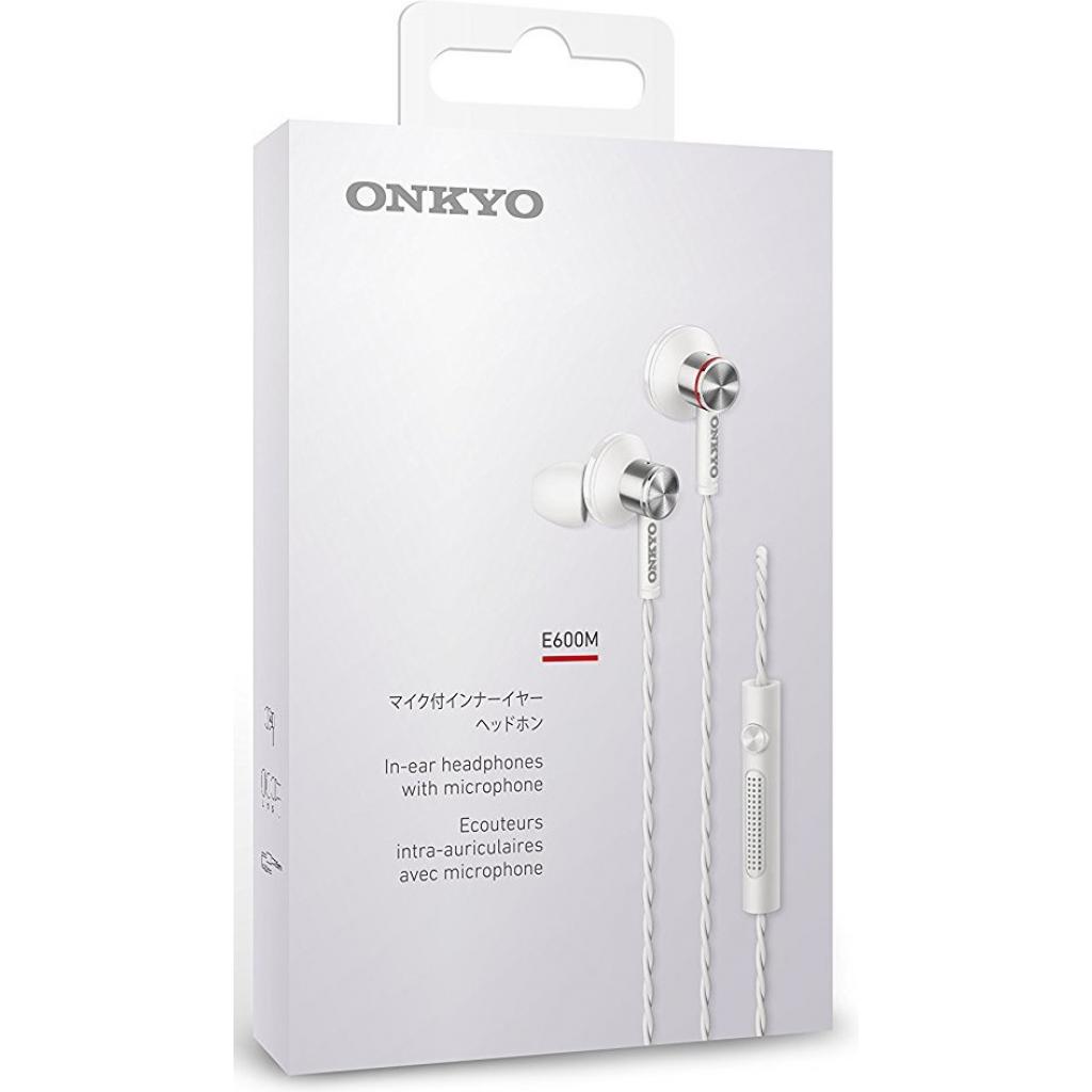 Навушники Onkyo E600MW Mic White (E600MW/00) зображення 4